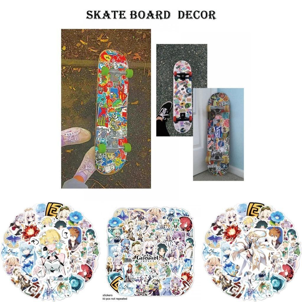 50pcs Genshin Impact Waterproof Stickers Reusable Adhesive Decoration