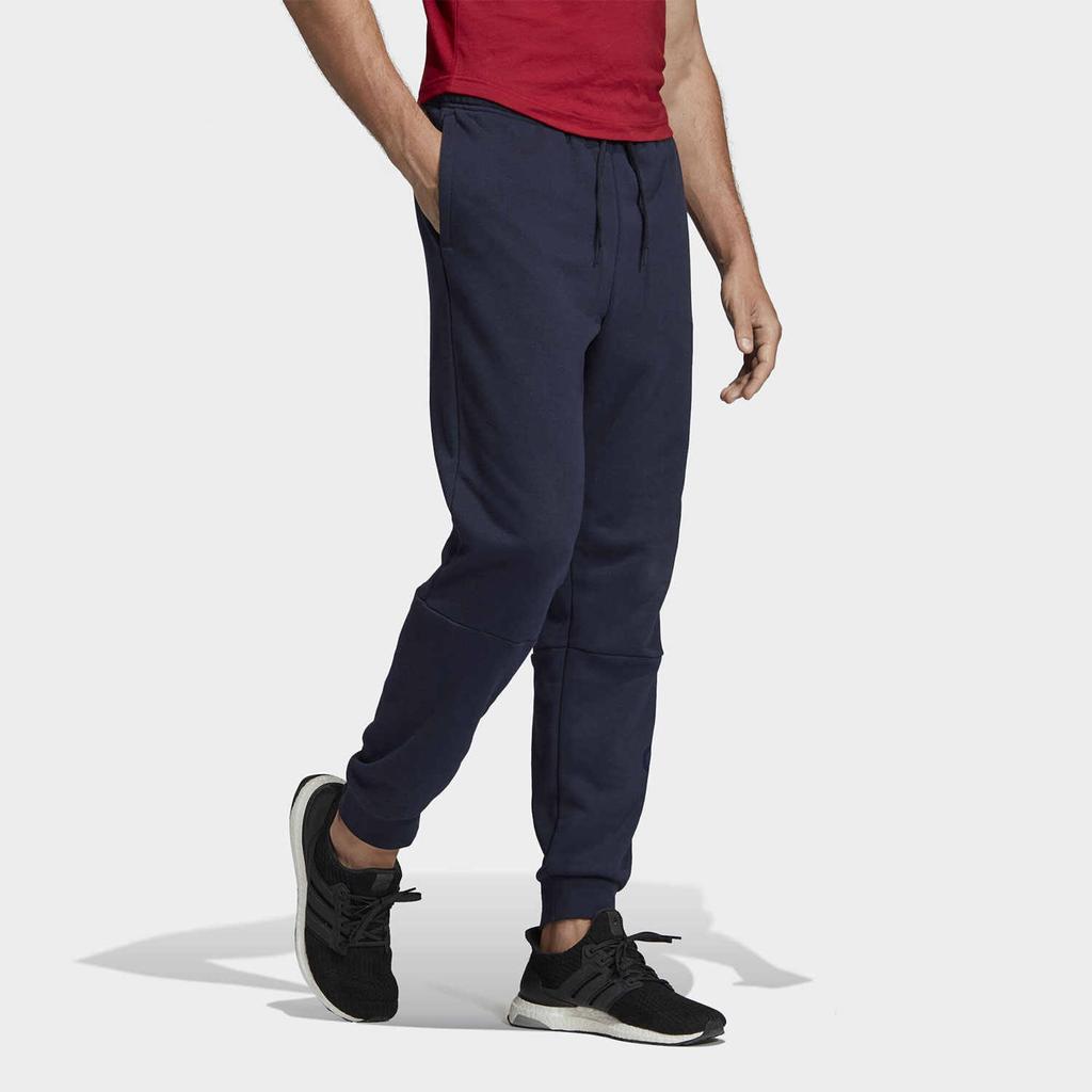 adidas Mittelhoch Lässig Kordelzug Bündchen Gestrickte Sporthosen Herren Unterteile Tintenblau EB5252