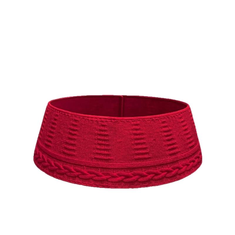 

Christmas Tree Skirt Christmas Tree Mat Base Covers 28Inch for Holiday Party красный