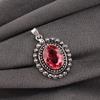 Pink Tourmaline Gemstone 925 Sterling Silver Handmade Elegant Pearl Pendant 1.6" For New Year VPP-3-1