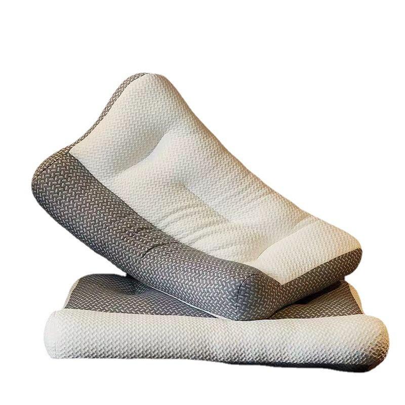Ergonomic Cervical Pillow Neck Support Sleep Aid Memory Foam Alternative With High-Density Knitted Cover