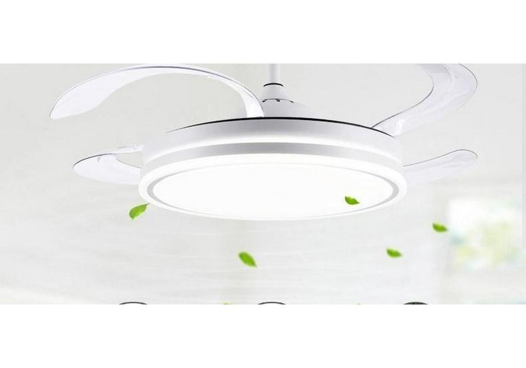 2026 Modern Invisible Ceiling Fan Light Chandelier for Dining, Living Room, Bedroom