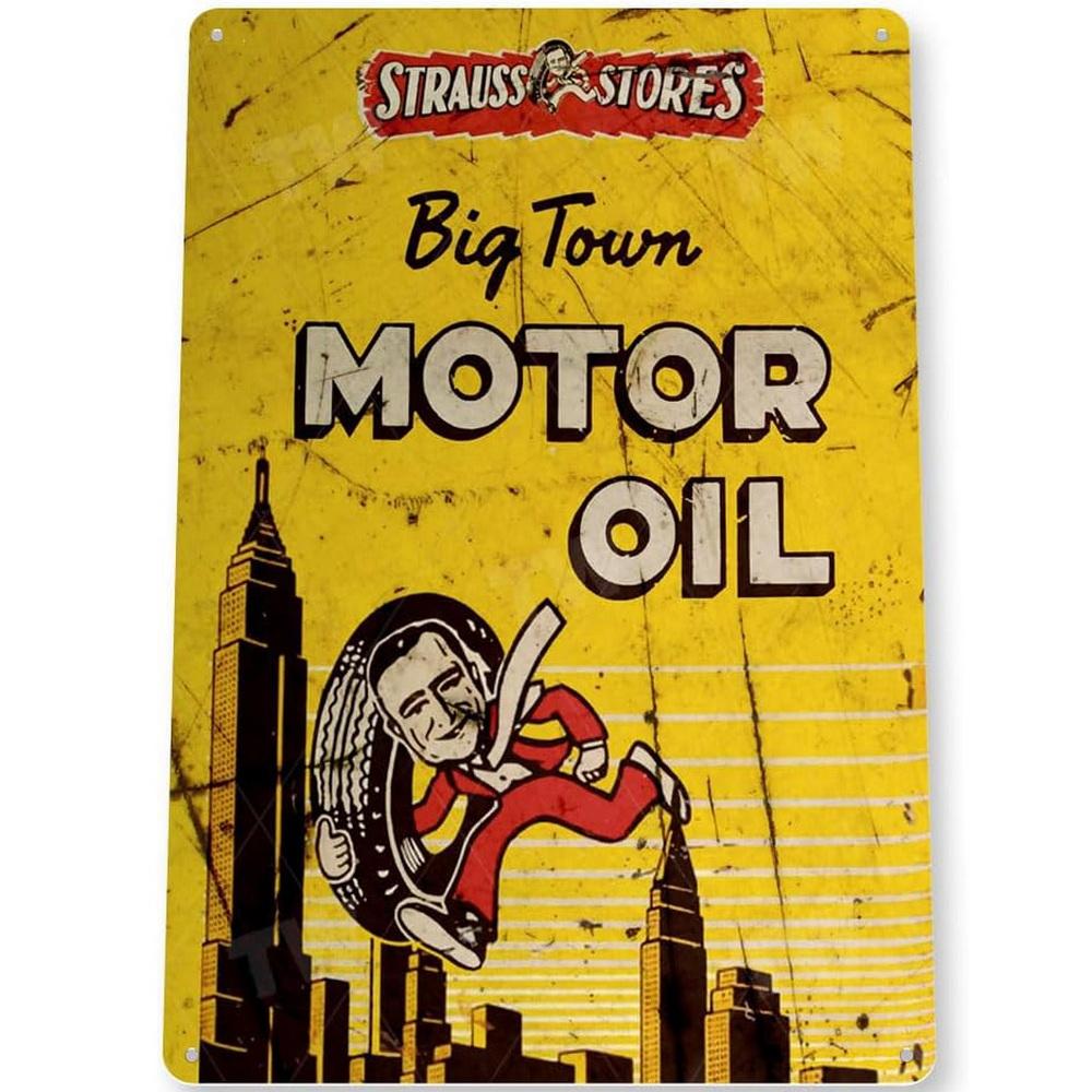 Metal Tin Signs Gasonline Motor Oils Wall Decoration Plaque Vintage Poster Iron Painting for Man Cave Home Cafe Garden Club Bar