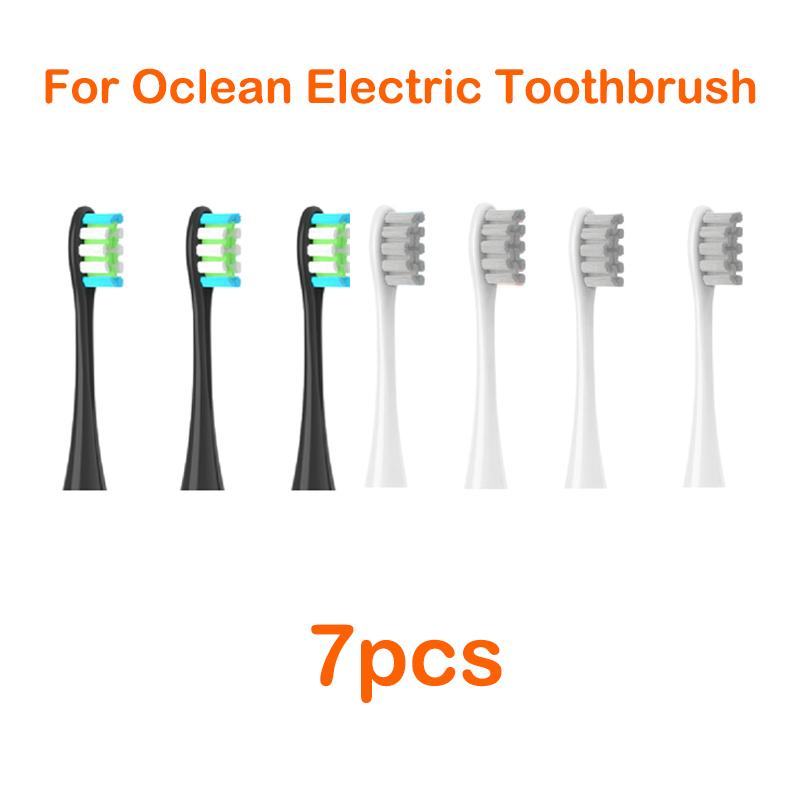 XiaomiFor Oclean Flow/X/ X PRO/ Z1/ F1/ One/ Air 2 /SE Brush Heads Soft DuPont Sonic Toothbrush Vacuum Bristle 7pcs Replacement Heads