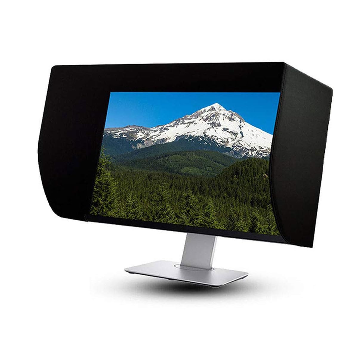 

Шкіряний козирок для монітора, регульований козирок для монітора 19-32 дюйми, сонцезахисний козирок, багатофункціональний екранний світлобар єр, з усіх боків 23in/24in