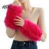 Stylish Plush Cuff Sleeves 1 Pair Faux Fur Wrist Cuffs for Women Fluffy Fox Arm Elegant Winter Accessories Warmers with Satin Lining Warm