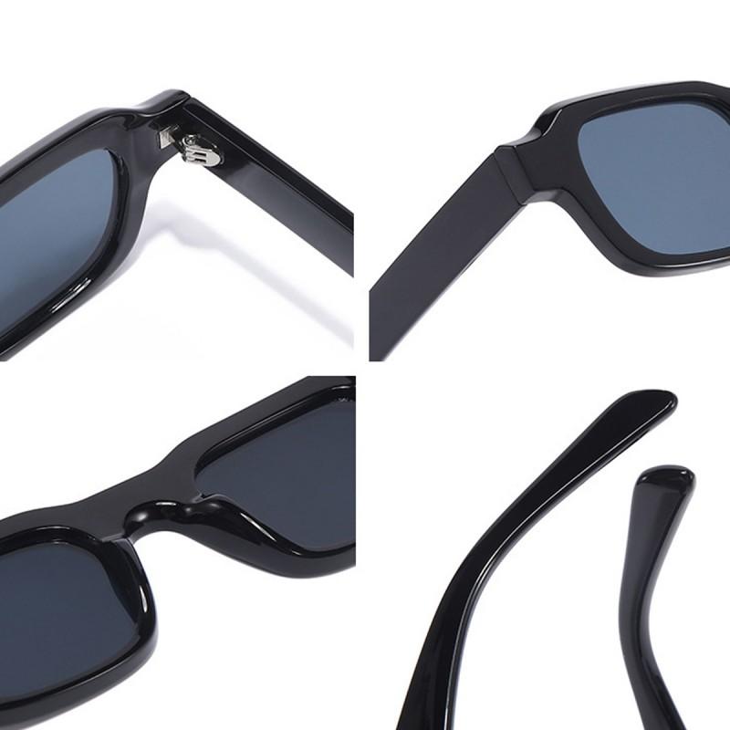 Unisex Square Sunglasses UV400 Protection Lightweight PC Frame Fashionable Daily Wear Round Oval Face