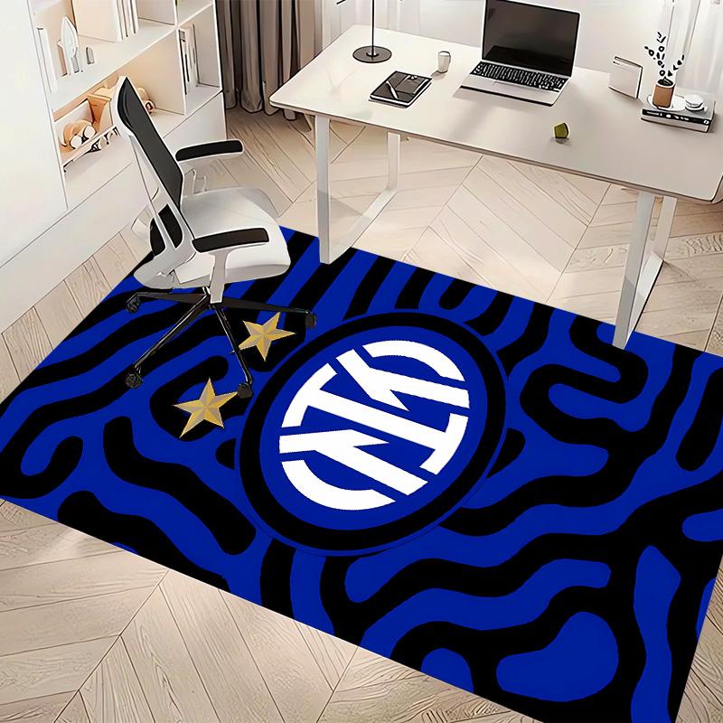 Inter Milan logo1 Printed Absorbent Washable Carpet, Non-Slip Bathroom Mats, Kitchen Rugs, Yoga Mat,Living Room Entrance, Camping Picnic Rugs