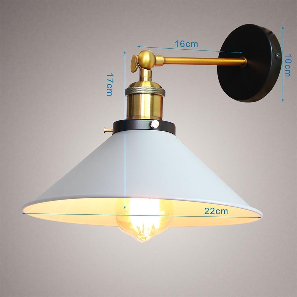 Vintage Loft LED Wandlampe für Zuhause Industrielle Dekoration Retro Badezimmerbeleuchtung Eisenlampe 22CM E27 Edison Wandleuchten