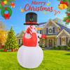 5.91FT With LED Light Xmas Inflatable Snowman Toy Yard Lawn Party Decorations Christmas Home Ornaments Supplies Holiday Gift