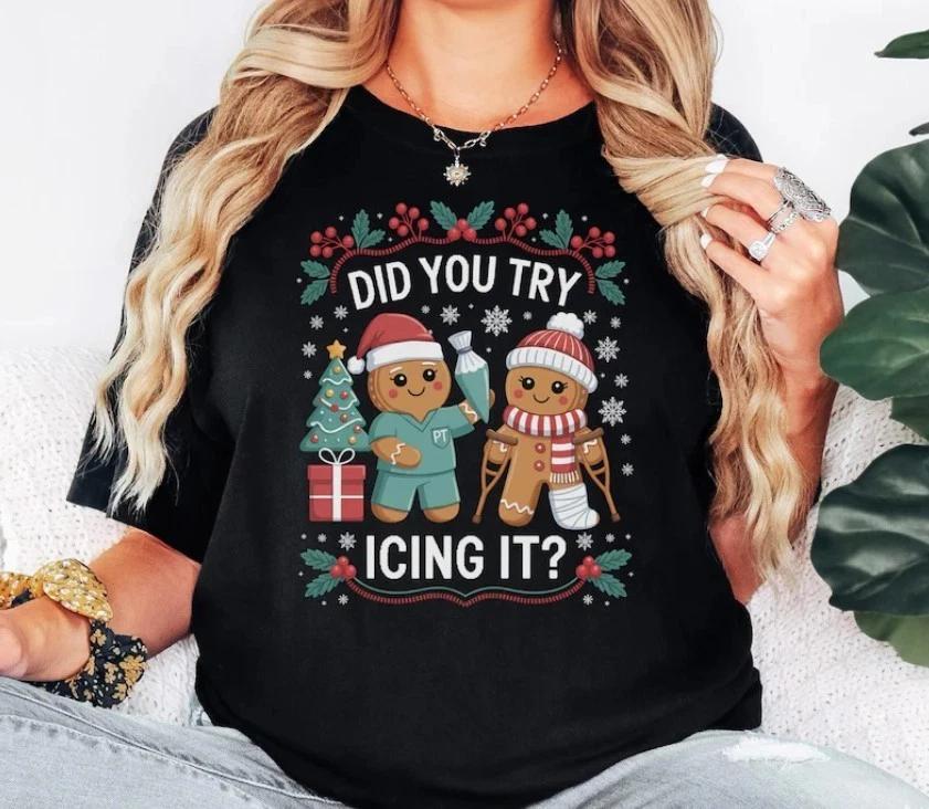 Physio Christmas T-Shirt Physical Therapy, Christmas, Funny, Inju 3XL