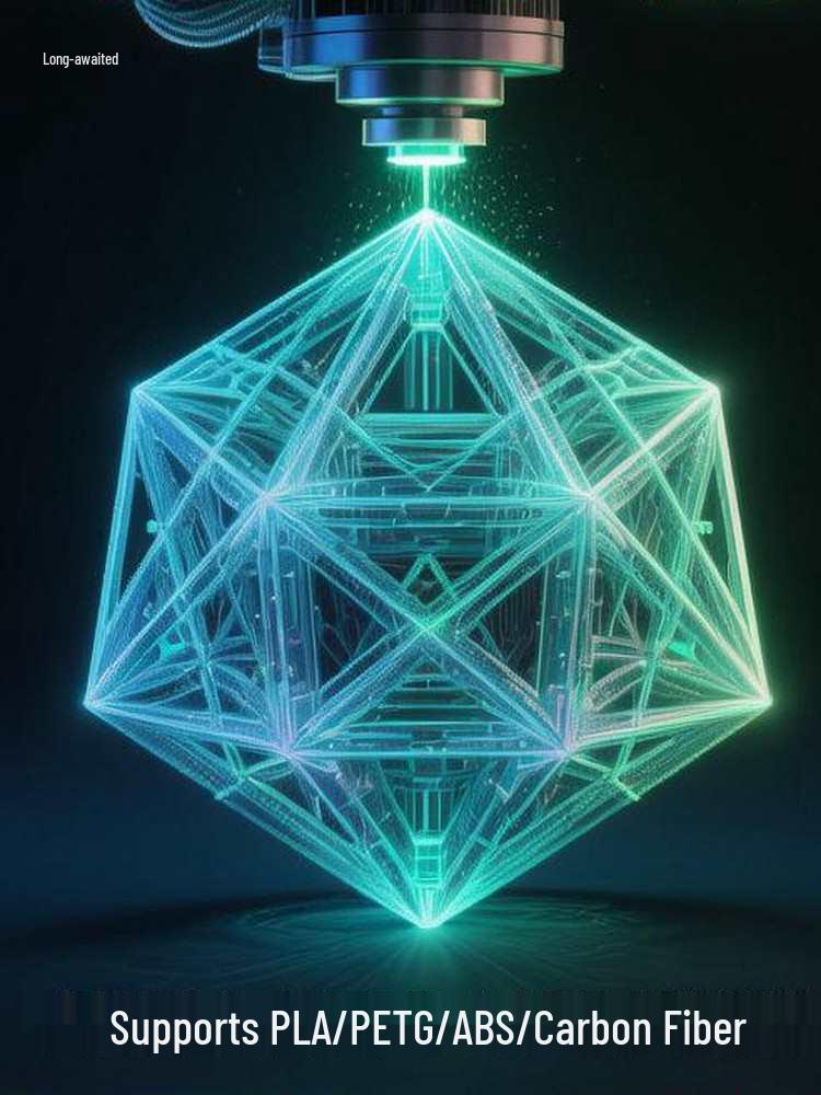 Сервис 3D-печати разноцветным PLA и PETG: Принтер A1 с поддержкой AMS, Углеродное волокно, 0,3/грамм