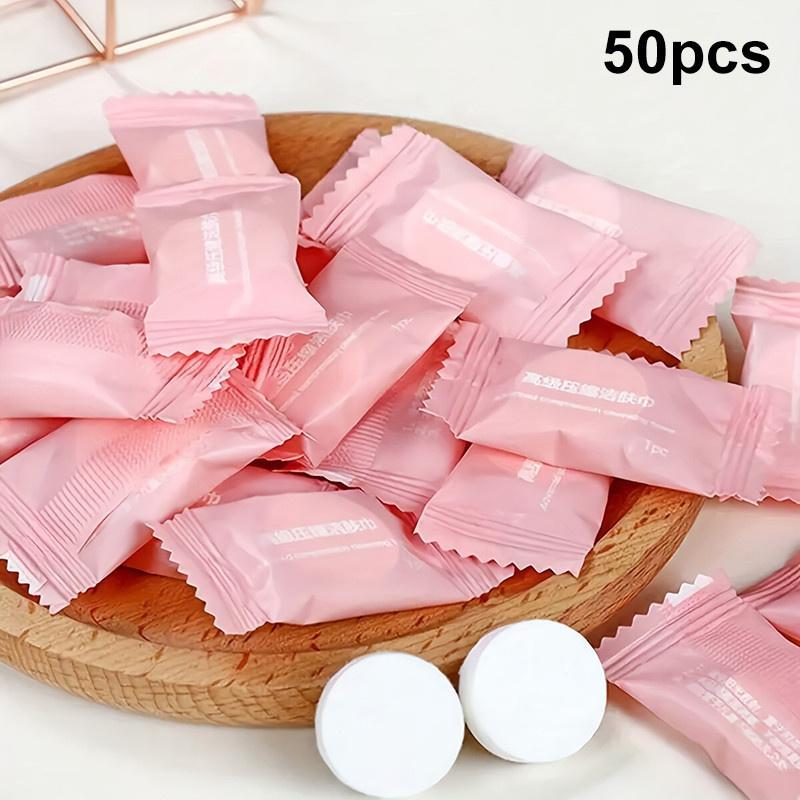 50-250PCS Portable Compressed Face Towels Disposable Cotton Coin Tissue Suitable For Travel Beauty Salon Makeup Remover Cleaning