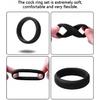 6 Size Elastic Silicone Cock Ring Ball Stretcher Foreskin Loop For Men Penis Erection Extender Semen Lock Couple Game Sex Toys
