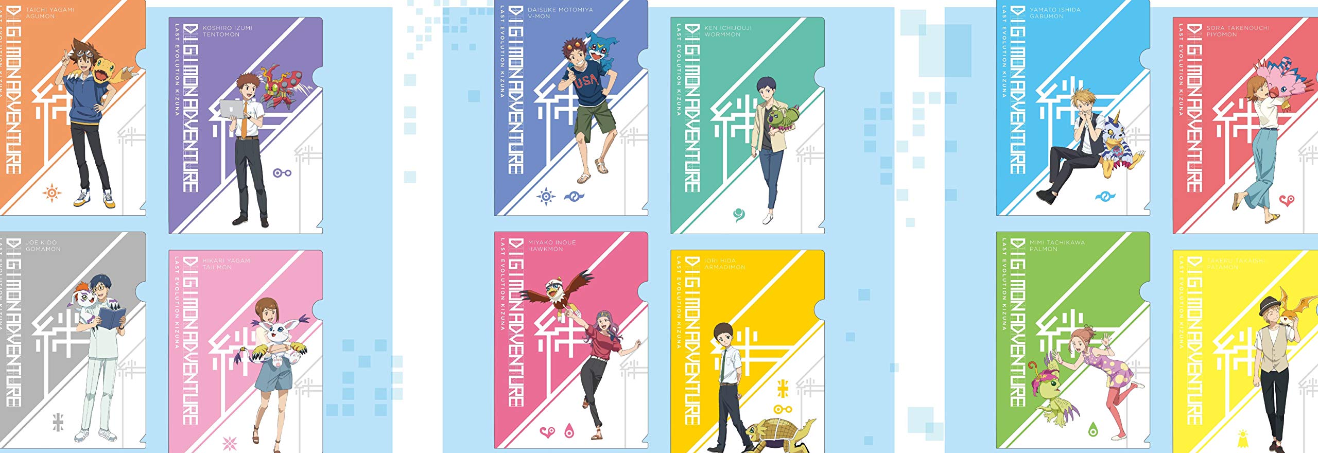 Digimon Adventure LAST EVOLUTION The Movie Kizuna Коллекция прозрачных файлов Kizuna - Подарок для кинозрителей - Набор из 12 22900₽