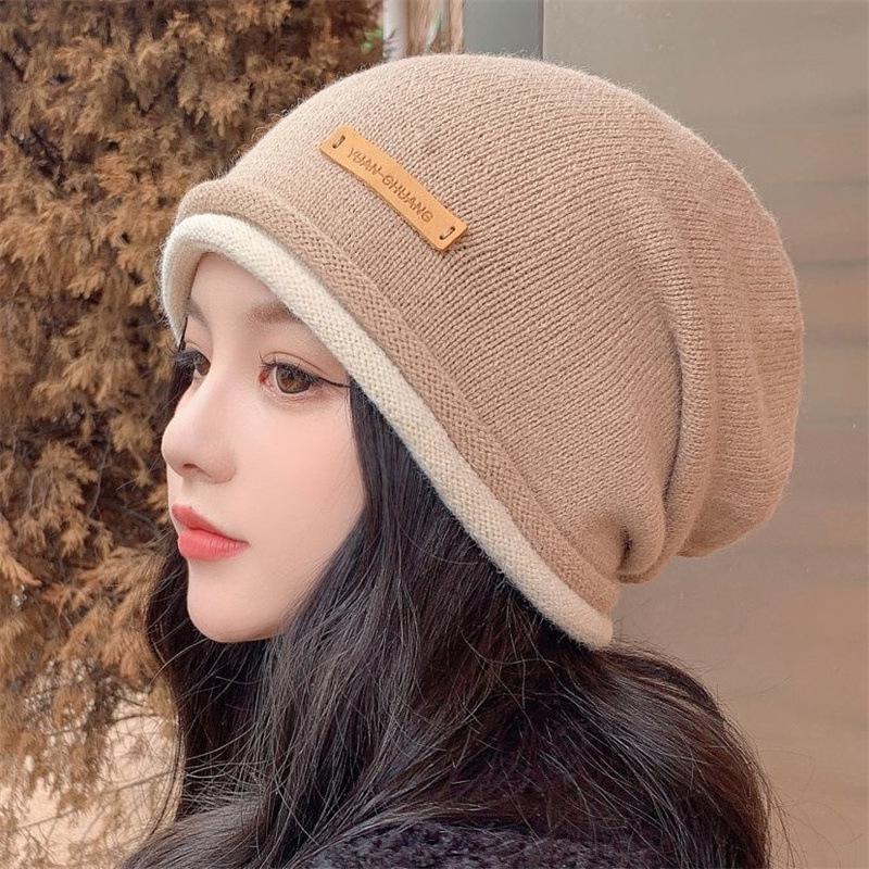 Women's Autumn/Winter Wool Hats - Korean Retro Fashion, Versatile Knit Beanie for Small Faces.