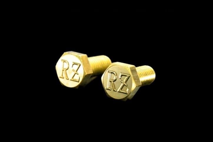 

QC-34 RZ RZ350 RZ250 RZ50 RZ350RR RZ250RR Запчасти для кастомизации старых автомобилей Гравировка плавающими буквами золотой