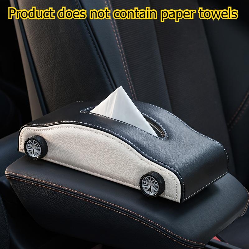 

1pcs Car Tissue Box Creative In-Car Paper Towel Holder Auto Decorative Tissue Storage Box Stylish Car Interior Organizer