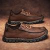 Men's Spring and Autumn Outdoor Casual Leather Flat Shoes