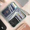 Large Capacity Portable Travel Boarding Passport Holder Wallet Multifunctional Document Organizer Credit Cards Case for Women Men