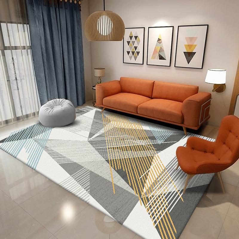 Living Room Geometric Carpet Rug Bedroom Bedside Rugs Home Sofa Table Decor Mat