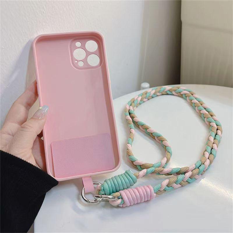 Candy Color Crossbody Phone Lanyard - Universal Neck Strap for Anti-Drop Protection