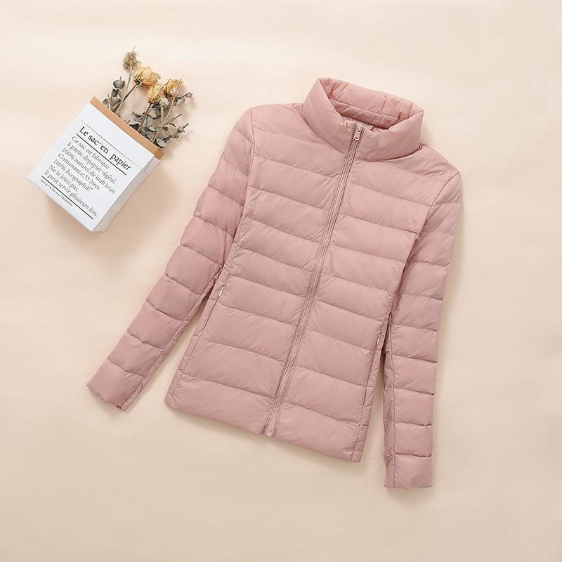 New Light Down Jacket Women's Short White Duck Down Fashion Autumn and Winter Light Jacket