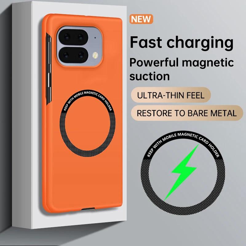 For Magsafe Case for Google Pixel 10 Pro Fold Slim Matte Hard PC Magnetic Cover for Pixel 9Pro Fold 2 Wireless Charging Shell