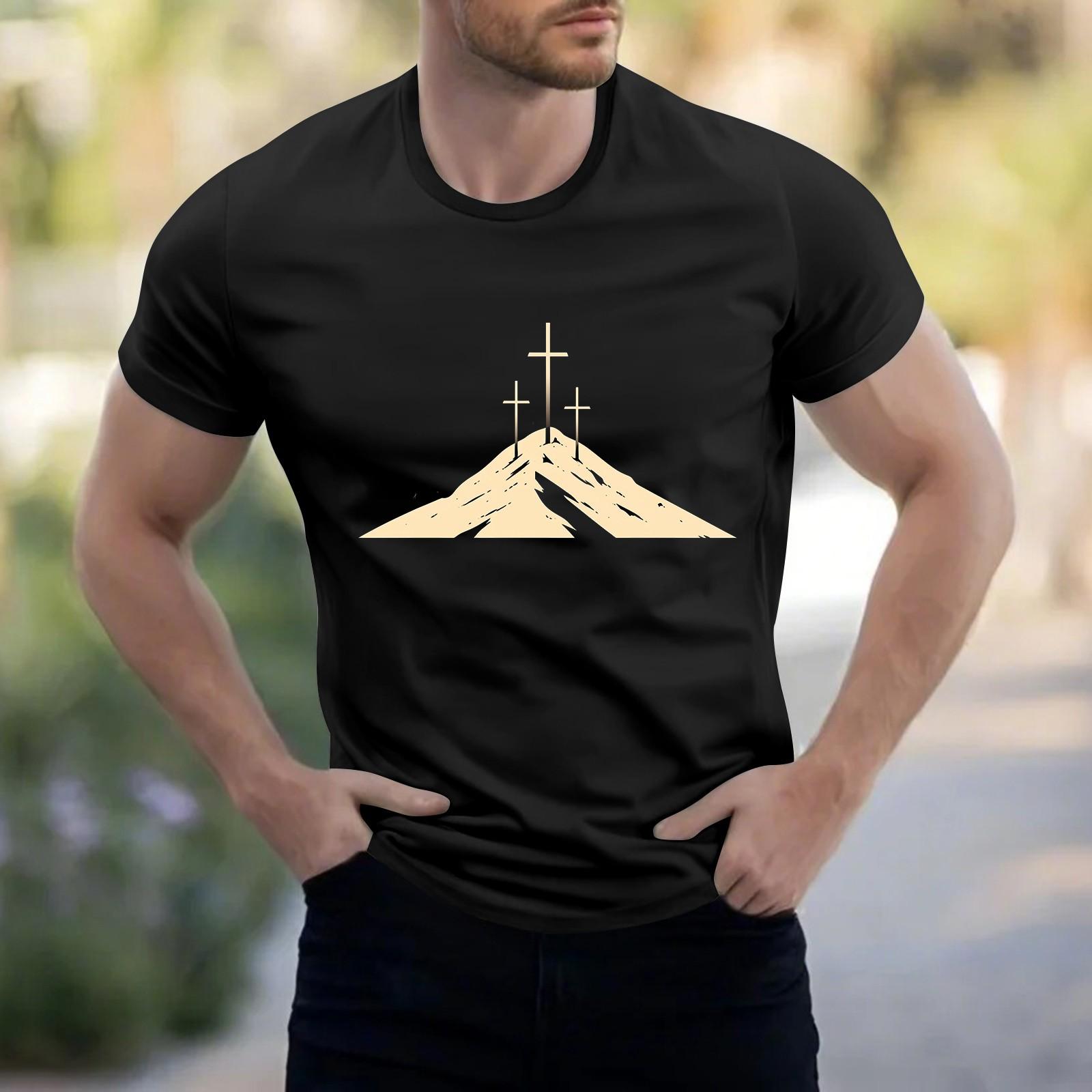 

Мужская рубашка с воротником-стойкой и коротким рукавом, свободная рубашка для отдыха и отдыха, мужская XL чёрный