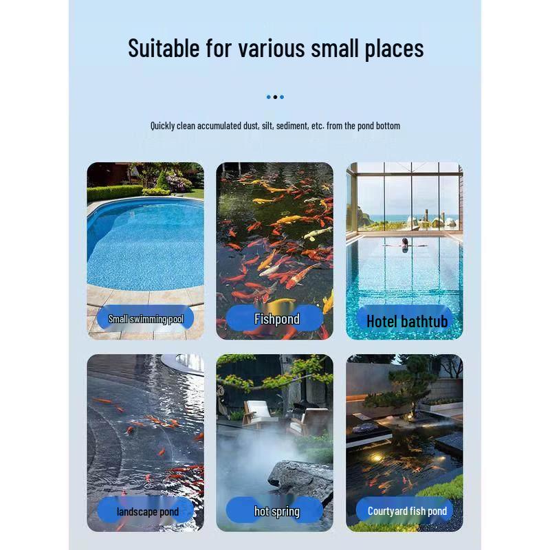 Jundingying 100W Pond & Pool Vacuum Cleaner with Triangle Brush Head