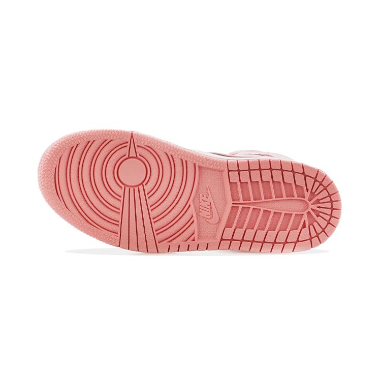 Air Jordan 1 Mid PS Coral Chalk Barnsneakers Rosa Rush-Rosa Svart 640734-662
