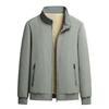 Men's Winter Fleece-Lined Stand Collar Jacket: Warm, Thick, Casual Fashion for Middle-Aged