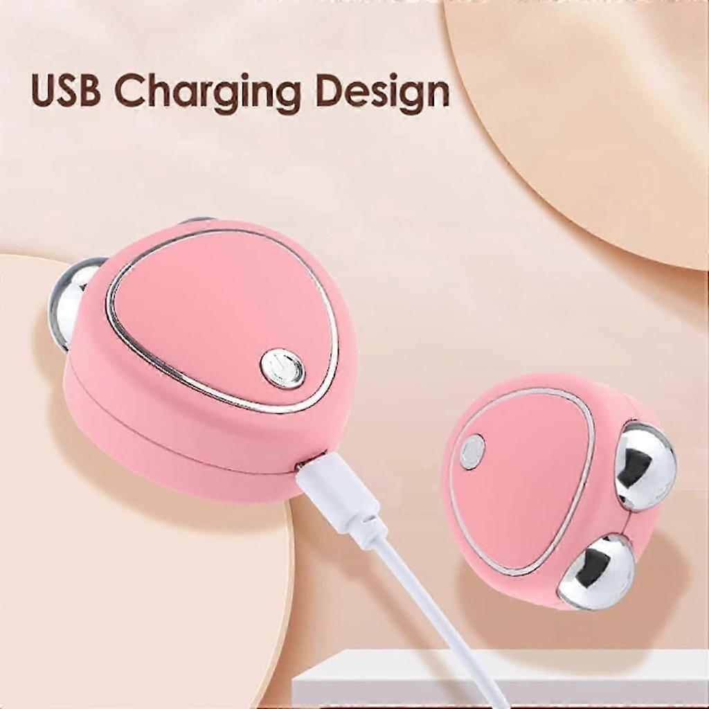 ExquisiteMicrocurrent Face Device Roller,Levantamiento Facial Con Microcorriente Antiarrugas with 3 Gear,,Lift The Face and Tighten The Skin