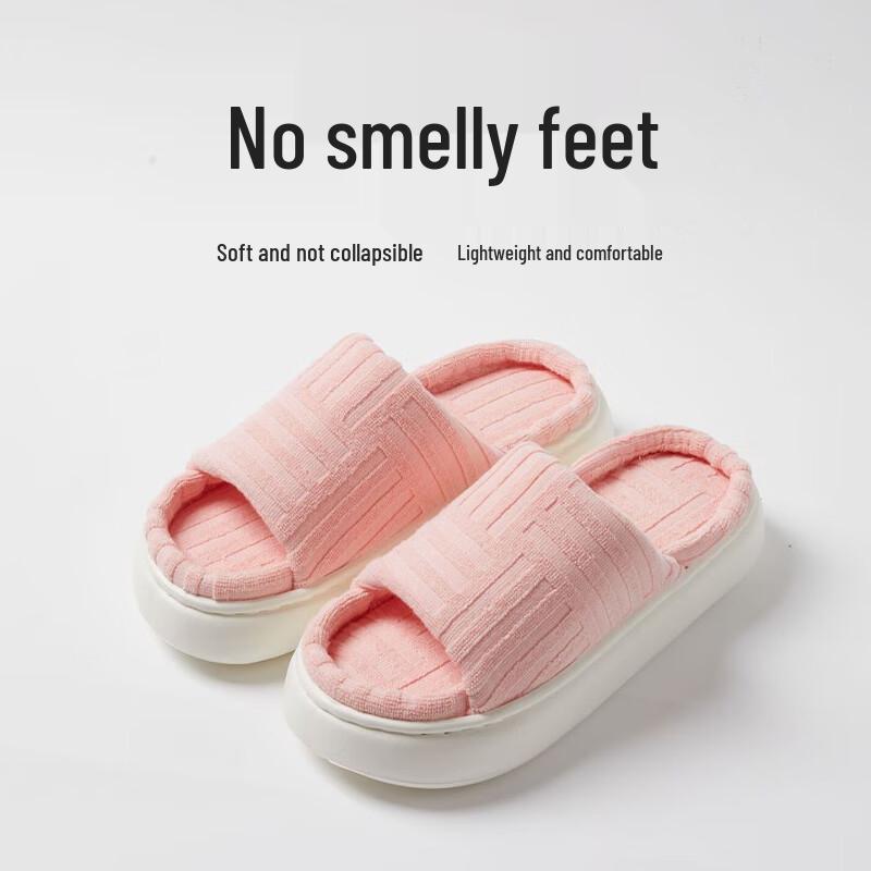 Grace Couple s Open-Toe Cotton Slippers 40-41