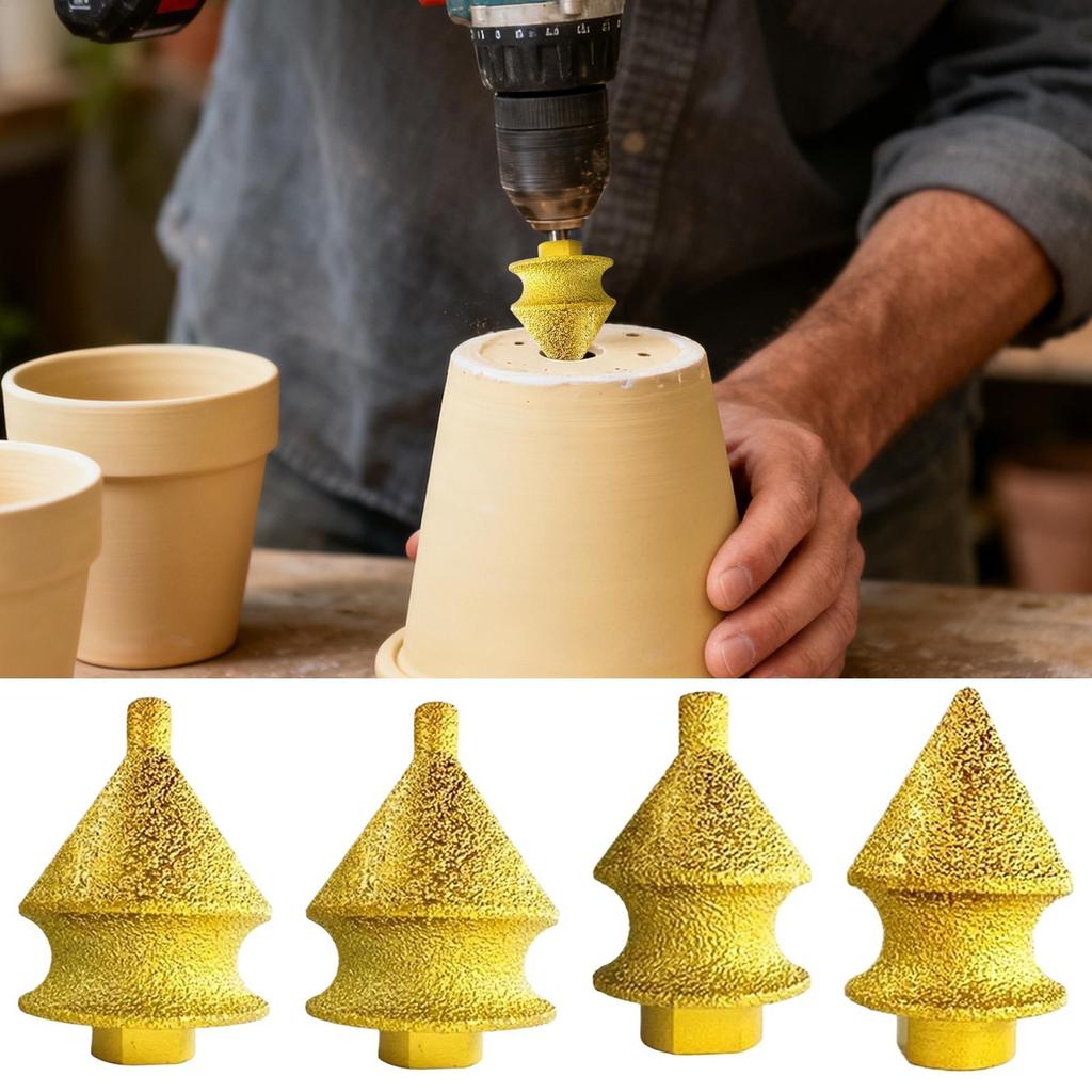 Countersink Bit for Metal M10 Thread Hole Reamer Screw Countersink Bit for Deburring Woodworking Concrete Tile Marble Metal