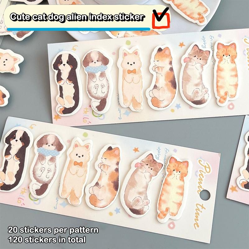 Cute Cartoon Animal Ass Sticky Notes Page Marking120Sheets Dog Cat  Hip Memo Pad Notepads Thick Paper School Office Stationery