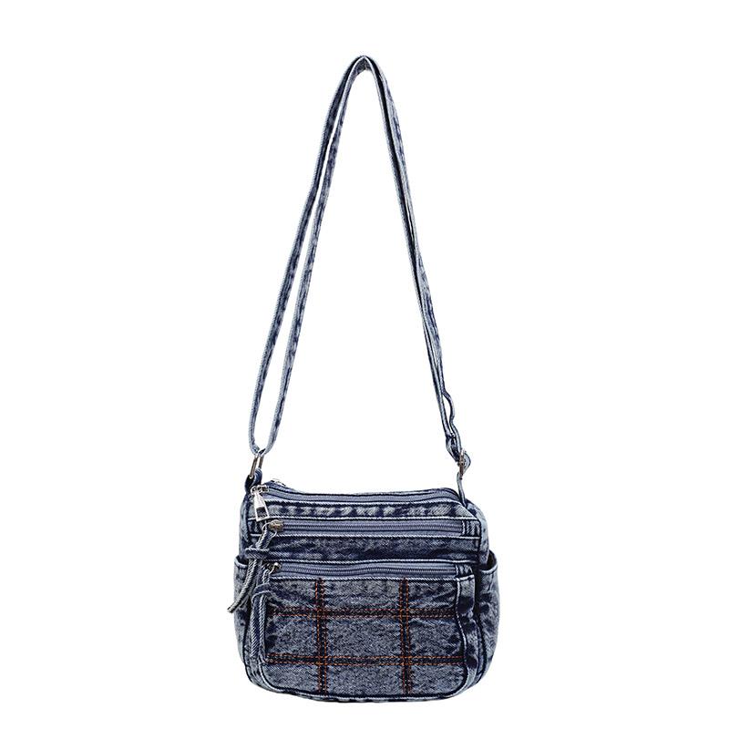 Shoulder Bag Women's Crossbody Bag Denim Small Square Bag