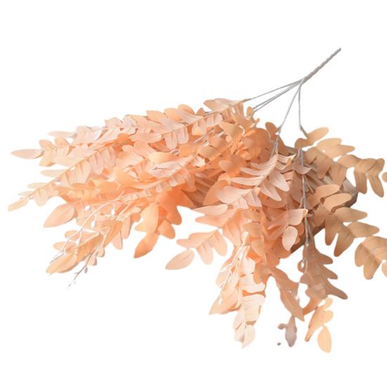 Artificial Pagoda Leaves Realistic Faux Silk Leaf Branches 20" Fake Plants Spray for Wedding Bouquet Table Centerpieces Home Decor