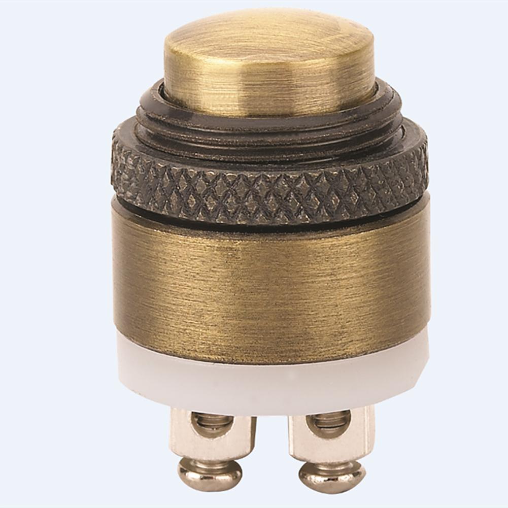 Outdoor Installation Brass Doorbell Button 36V DC Doorbell Switch Access Control Access Control Button 16mm Mounting Hole