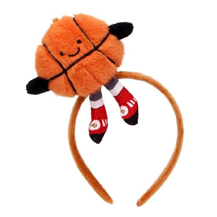 

Sports Enthusiast Hair Accessory Soft Adjustable Headbands Soccer Basketball Theme For Games School