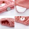 Hair Drying Cap Fluffy Quick-dry Coral Fleece Multi-functional Kids Cartoon Elastic Hair Hat