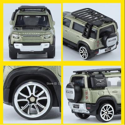 1:64 Modèle de Voiture Jouet Land Rover Defender 110 Alliage Moulé Sous Pression Amortissement Modèles de Véhicules Miniatures Cadeaux pour Garçons Collection
