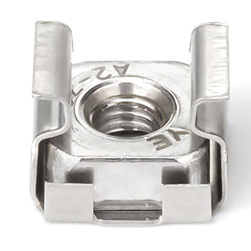 Schwebende Schrankmutter aus Edelstahl 304 mit quadratischem Loch, M5/M6/M8