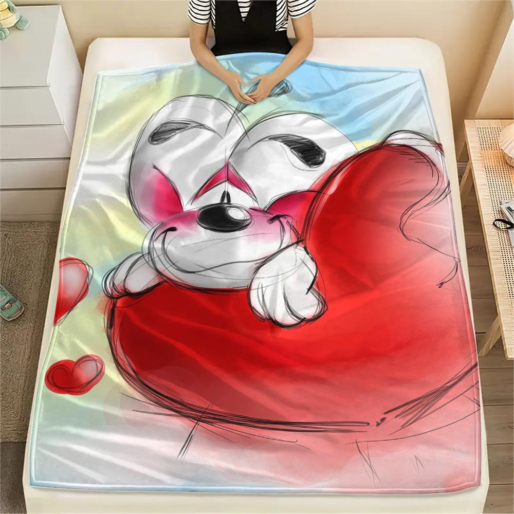 Diddl2 Flannel Blanket, High quality Comfortable for All Seasons, Home Decor, Warmth and Comfort