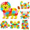 Fashion Wooden Animal Alphabet Lettter Puzzle Kids Educational Developmental Toy