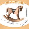 Decorative Rocking Horse, Wooden Horse Statue for A Bookshelf Or Bedside Table