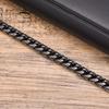 Vnox Vintage Mens Stainless Steel Bracelets Double Layered Round Curb Chain Wristband Oxidized Viking Punk Jewelry