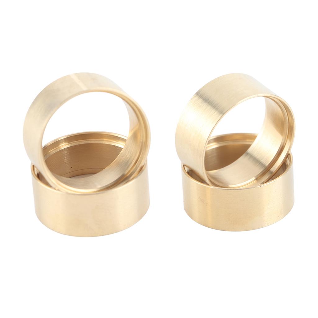 4pcs RC Brass Wheel Weights High Accuracy Wheel Weights Counterweights for FMS FCX24 1 24 RC Cars Gold