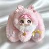 Bowknot Decoration Vinyl Face Doll Pendant Drooping Ear Rabbit Doll  Jewelry Accessories