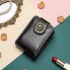 Mini Cosmetic Bag Portable Lipstick Bag With Mirror Fashion Retro Makeup Bag Storage Pouch Storage For Women Girl